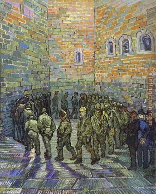The Prison Courtyard painting - Vincent van Gogh The Prison Courtyard art painting